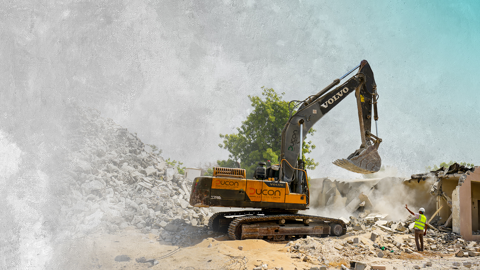 Ducon Eco selective demolition site