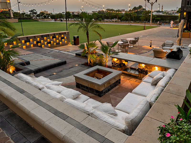 Abu Dhabi showroom paver display